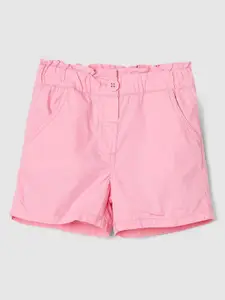 max Girls Mid-Rise Pure Cotton Shorts
