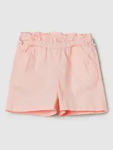 max Girls Mid-Rise Pure Cotton Shorts