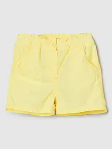 max Girls Mid-Rise Pure Cotton Shorts