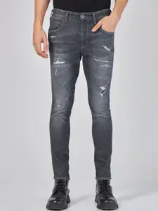 Wrangler Men Bostin Slim Fit Low Distress Heavy Fade Stretchable Jeans