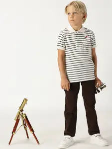 Nautica Boys Classic Slim Fit Cotton Cargos Trousers