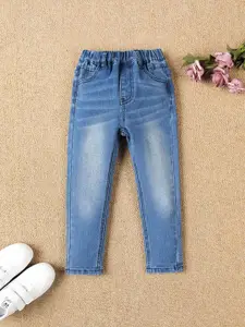 Kotty Girls Jean Clean Look Heavy Fade Whiskers Stretchable Jeans