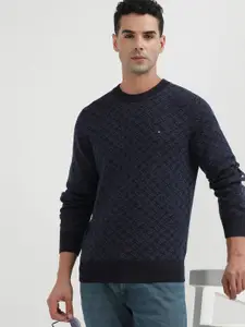 Tommy Hilfiger Self Design Organic Cotton Pullover Sweater