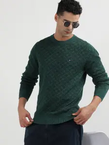 Tommy Hilfiger Round Neck Printed Cotton Pullover