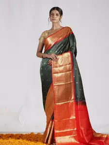 Unnati Silks Woven Design Zari Pure Silk Handloom Saree