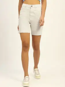 Madame Women Mid-Rise Denim Shorts