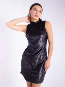 Stylecast X Hersheinbox Black Sequined Sheath Dress