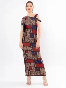 Stylecast X Hersheinbox Printed Midi Sheath Dress