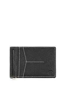 Eske Men Textured RFID Leather Two Fold Wallet
