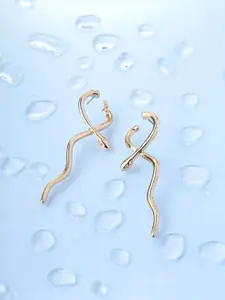 Priyaasi Gold Plated Drop Earrings