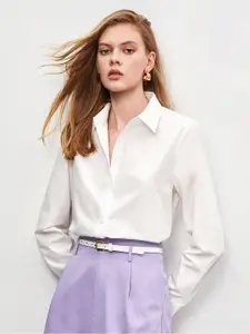 Fab Star Comfort Boxy Cotton Spread Collar Casual Shirt