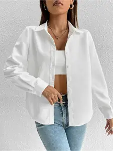 Fab Star Comfort Boxy Cotton Spread Collar Casual Shirt