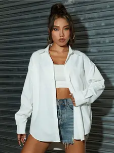 Fab Star Comfort Boxy Cotton Spread Collar Casual Shirt