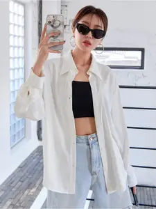 Fab Star Comfort Boxy Cotton Spread Collar Casual Shirt