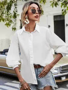 Fab Star Comfort Boxy Concealed Button Placket Cotton Casual Shirt