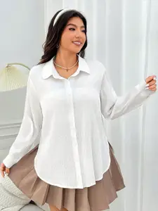 Fab Star Comfort Boxy Cotton Spread Collar Casual Shirt