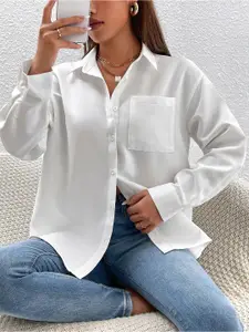 Fab Star Comfort Boxy Spread Collar Cotton Casual Shirt