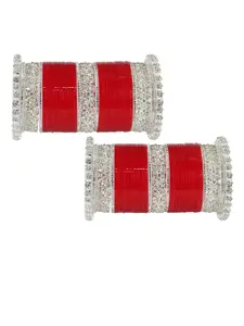 LAVAZZA Set Of 70 Gold Plated Crystals Cubic Zirconia Studded & Beaded Bangles