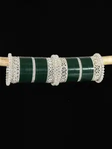 LAVAZZA Set Of 68 Gold Plated Crystals Cubic Zirconia Studded & Beaded Bangles