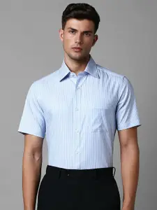 Louis Philippe Opaque Striped Cotton Formal Shirt