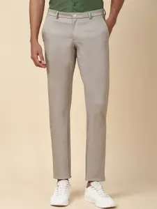 Allen Solly Men Slim Fit Mid-Rise Plain Regular Trousers