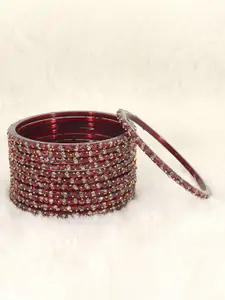 LAVAZZA Set Of 12 Crystal Studded Bangles