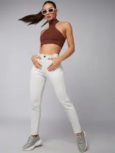 DOLCE CRUDO 
Women Skinny Fit Mid-Rise Stretchable Jeans