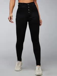 DOLCE CRUDO 
Women Skinny Fit High Rise Clean Look Regular Stretchable Denim Jeans