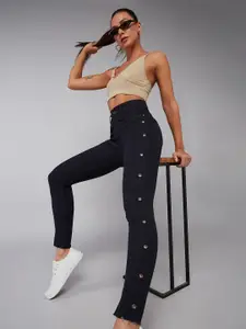 DOLCE CRUDO Think Different Women Slim Fit High-Rise Clean Look Stretchable Jeans