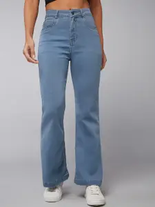 DOLCE CRUDO 
Women Bootcut High rise Clean look Regular Stretchable Denim Jeans