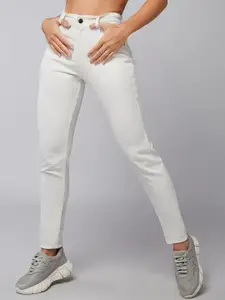 DOLCE CRUDO 
Women Skinny Fit Mid-Rise Clean Look Stretchable Jeans