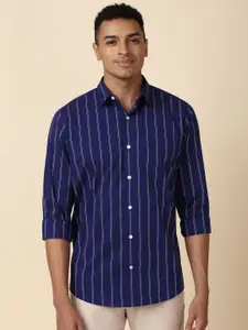 Allen Solly Slim Fit Striped Spread Collar Casual Shirt