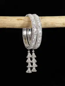 LAVAZZA Set Of 2 Crystal-Studded Bangles