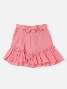 Allen Solly Junior Girls Mid-Rise Cotton Shorts