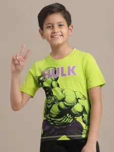 Kids Ville Boys Hulk Printed Pure Cotton T-shirt