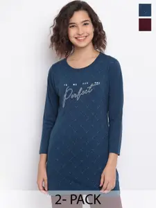 Duchess Pack Of 2 Printed Lounge T-Shirts