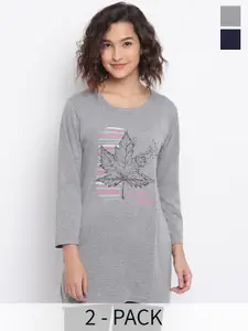 Duchess Women 2 Pcs Cotton Lounge T-Shirts