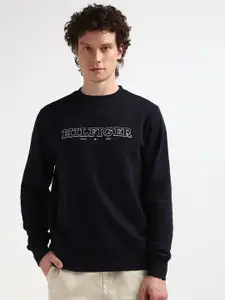 Tommy Hilfiger Logo Printed Printed Pullover Sweatshirt