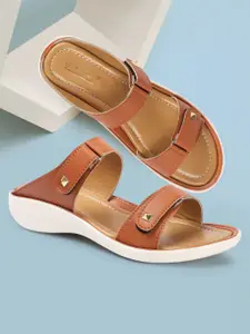 VENDOZ Open Toe Comfort Heels