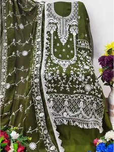 ZEEPKART Ethnic Motifs Woven Design Unstitched Dress Material
