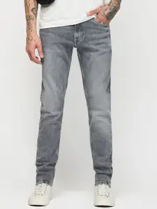 DAGERRFLY Men Slim Fit Mid-Rise Clean Look Heavy Fade Stretchable Jeans