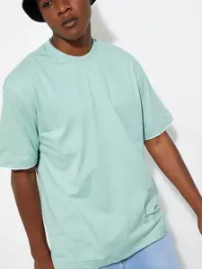 max URB_N Men Solid Oversized T-shirt