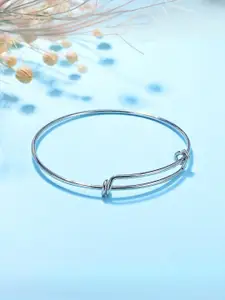 Yellow Chimes Stainless Steel Adjustable Bangle