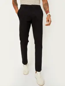 max Men Regular Fit Mid-Rise Chinos Trousers