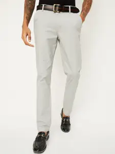 max Men Mid-Rise Cotton Trousers