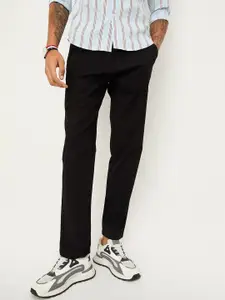 max Men Regular Fit Mid-Rise Trousers
