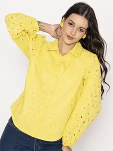 Lounge Dreams Premium Spread Collar Relaxed Fit Cotton Casual Shirt