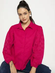 Lounge Dreams Premium Spread Collar Printed Relaxed Fit Cotton Casual Shirt