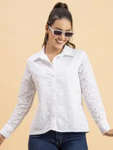 Lounge Dreams Premium Spread Collar Relaxed Fit Cotton Casual Shirt