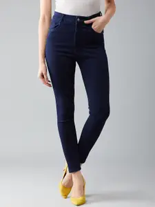 DOLCE CRUDO 
Women Skinny Fit High-Rise Cropped Stretchable Jeans